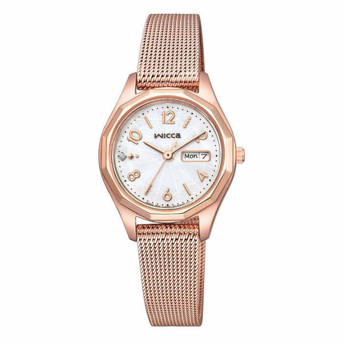 送料無料】CITIZEN wicca レディース腕時計 KH3-568-15 ホワイト WT