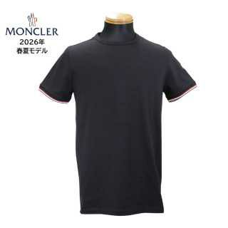 MONCLER モンクレールXL！メンズ！ストライプ黒Tシャツ モンクレール 